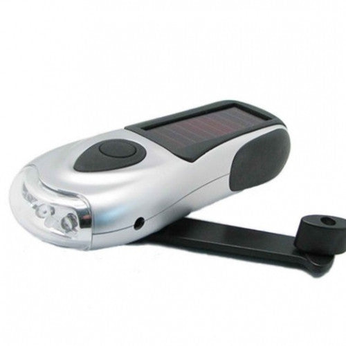 Portable 3 LED Hand-Cranked Solar Power