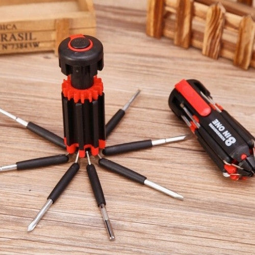 Multi function Folding Screwdriver with LED Lamp