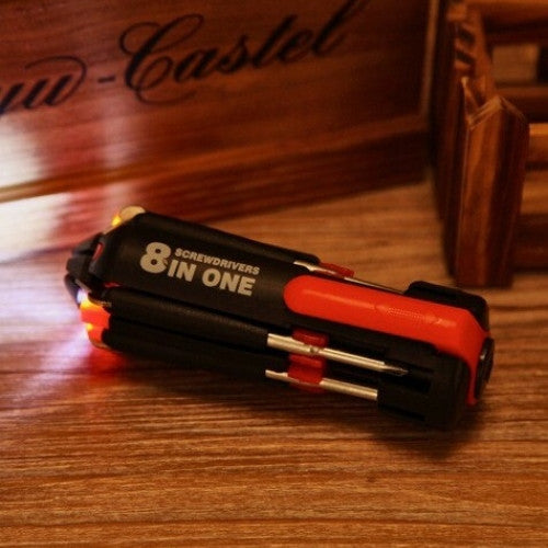 Multi function Folding Screwdriver with LED Lamp